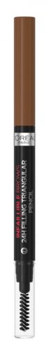 L'Oréal - INFAILLIBLE BROWS - 24H FILLING TRIANDULAR PENCIL - Automatyczna kredka do brwi ze szczoteczką - 5.23 AUBURN