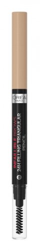 L'Oréal - INFAILLIBLE BROWS - 24H FILLING TRIANDULAR PENCIL - Automatyczna kredka do brwi ze szczoteczką - 7.0 BLONDE