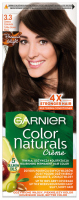 GARNIER - COLOR NATURALS Creme - Trwała, odżywcza koloryzacja do włosów - 3.3 Ciemna Czekolada