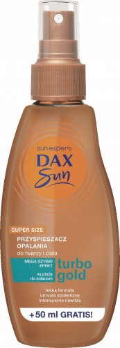Dax - Sun - Turbo Gold - Przyspieszacz opalania do twarzy i ciała - 200 ml