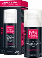 HADA LABO TOKYO - MEN - Advanced Wrinkle Reducer - Anti-Aging Cream - Anti-wrinkle and moisturizing day and night cream for men - 50 ml