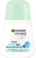 GARNIER - Mineral - Pure Active 48h Anti-Perspirant - Antibacterial roll-on antiperspirant for women - 50 ml