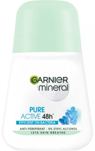 GARNIER - Mineral - Pure Active 48h Anti-Perspirant -  Antybakteryjny antyperspirant w kulce dla kobiet - 50 ml