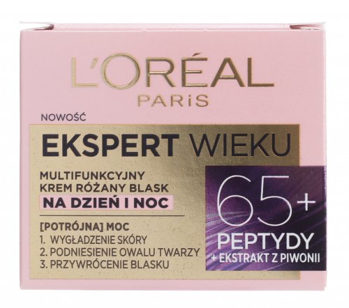 L'Oréal - EKSPERT WIEKU - Różany krem na dzień i na noc - 65+ 50 ml 