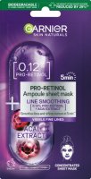 Garnier - SKIN NATURALS - Pro Retinol Ampoule Sheet Mask - Smoothing ampoule in a mask on fabric with pro retinol - 15 g