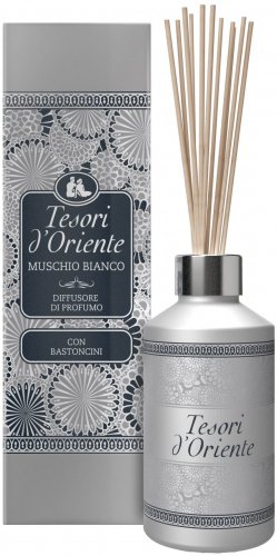 Tesori d'Oriente - Aromatic Reed Diffuser With Sticks - Diffuser with scented sticks - WHITE MUSK - 200 ml