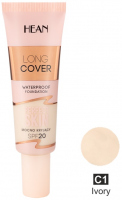 HEAN - Long Cover - Perfect Skin - Highly covering, waterproof face foundation with SPF20 - 25 ml - C1 IVORY  - C1 IVORY 