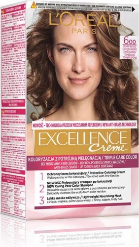 L'Oréal - EXCELLENCE Creme - Koloryzacja do włosów z potrójną pielęgnacją - 600 Ciemny Blond