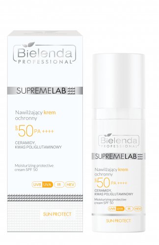 Bielenda Professional - SUPREMELAB - Sun Protect - Moisturizing Protective Cream - Nawilżający krem ochronny SPF50 PA++++ 50 ml 