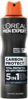 L'Oréal - MEN EXPERT - CARBON PROTECT - TOTAL PROTECTION 48H ANTI-PERSPIRANT 5IN1 - Antiperspirant spray for men with carbon 5in1 - 250 ml