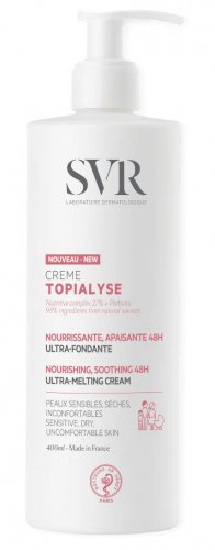 SVR - TOPIALYSE - Creame - Nawilżający krem do pielęgnacji skóry suchej, wrażliwej - twarz i ciało - 400 ml