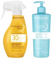 BIODERMA - Family set of sun care cosmetics - Photoderm Spray SPF30 400ml + Photoderm After-Sun Milk 500 ml