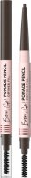 Eveline Cosmetics - Brow & Go! Pomade Pencil Define & Fill - עיפרון פומדה לגבות - עמיד במים - DARK BROWN