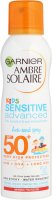 GARNIER - AMBRE SOLAIRE - KIDS - Sensitive Advanced Anti-Sand Spray - Protective spray for children, for sun-sensitive skin - SPF 50+ - 200 ml