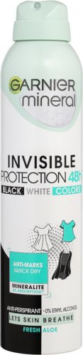 GARNIER - Mineral - Invisible Protection 48h - Anti-Perspirant - Antiperspirant spray for women - FRESH ALOE - 250 ml