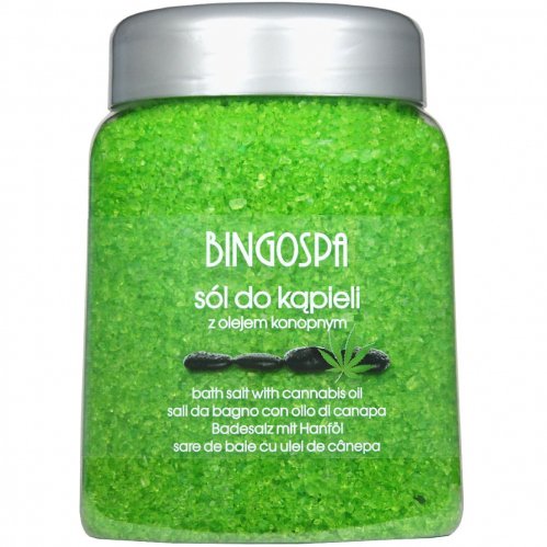 BINGOSPA - Yoga Bath Salt - Bath salt with lotus and hemp oil - 850 g