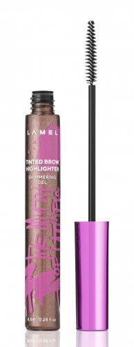 LAMEL - The Myth of Utopia - Tinted Brow Highlighter - Shimmering Gel - Rozświetlający tusz do brwi - 8,5 ml - NR 402 - BRUNETTE