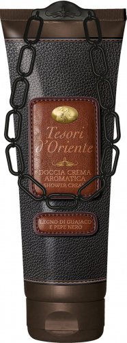 Tesori d'Oriente - Aromatic Shower Cream - Kremowy żel pod prysznic - Czarny pieprz i drewno Guajaco - GUAJACO WOOD - 250 ml