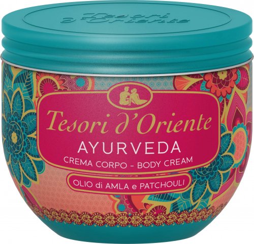 Tesori d`Oriente - Aromatic Body Cream - Krem do ciała - Olejek amla i paczula - AYURVEDA - 300 ml