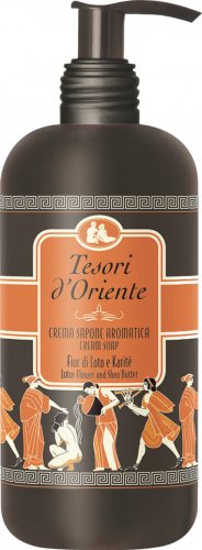 Tesori d`Oriente - Aromatic Cream Soap - Kremowe mydło w płynie - Kwiat lotosu i masło shea - LOTUS FLOWER - 300 ml
