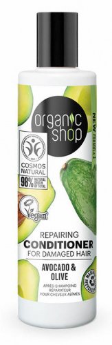 ORGANIC SHOP - Avocado & Olive - Repairing Conditioner - Natural, rebuilding hair conditioner - 280 ml