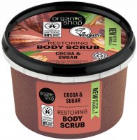 ORGANIC SHOP - Restoring Body Scrub - Peeling do ciała - Masło kakaowe i naturalny cukier - 250 ml