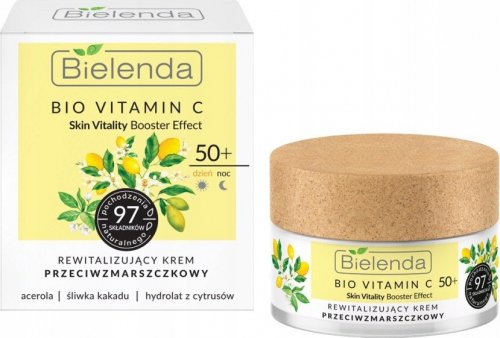 Bielenda - Bio Vitamin C - Rewitalizujący krem przeciwzmarszczkowy 50+ Dzień/Noc - 50 ml