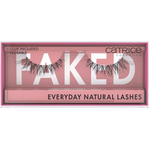 Catrice - FAKED - EVERYDAY NATURAL LASHES - False eyelashes on strip + glue