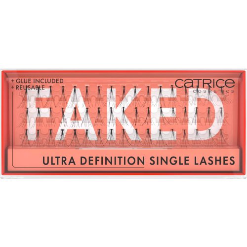 Catrice - FAKED - ULTRA DEFINITION SINGLE LASHES - False eyelashes in tufts + glue