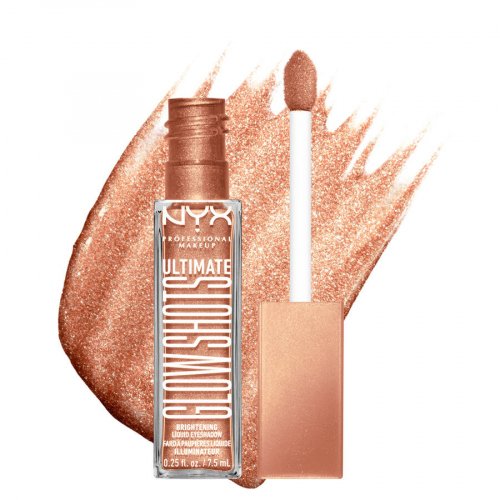 NYX Professional Makeup - ULTIMATE - GLOW SHOTS - Liquid Eyeshadow - Płynny cień do powiek - 7,5 ml  - 08 TWISTED TANGERINE