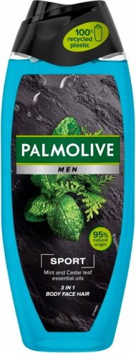 Palmolive - Men - Sport 3in1 - Shower Gel - Body, face and hair shower gel for men - 500 ml
