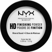 NYX Professional Makeup - HD FINISHING POWDER - Prasowany puder transparentny do makijażu - 2,8 g