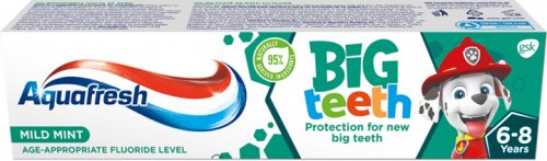 Aquafresh - Big Teeth - Toothpaste - Pasta do zębów dla dzieci 6-8 lat - 50 ml 
