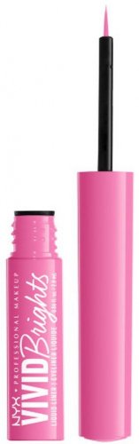 NYX Professional Makeup - VIVID BRIGHTS - MATTE LIQUID EYELINER - Matowy tusz do kresek z pędzelkiem - 2 ml - 08 - DON'T PINK TWICE