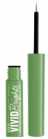 NYX Professional Makeup - VIVID BRIGHTS - MATTE LIQUID EYELINER - Matte mascara with a brush - 2 ml - 02 - GHOSTED GREEN - 02 - GHOSTED GREEN
