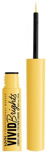 NYX Professional Makeup - VIVID BRIGHTS - MATTE LIQUID EYELINER - Matowy tusz do kresek z pędzelkiem - 2 ml - 03 - HAD ME AT YELLOW