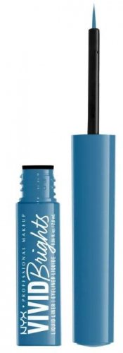 NYX Professional Makeup - VIVID BRIGHTS - MATTE LIQUID EYELINER - Matowy tusz do kresek z pędzelkiem - 2 ml - 05 - COBALT CRUSH