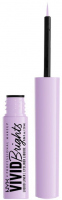 NYX Professional Makeup - VIVID BRIGHTS - MATTE LIQUID EYELINER - Matowy tusz do kresek z pędzelkiem - 2 ml - 07 - LILAC LINK - 07 - LILAC LINK