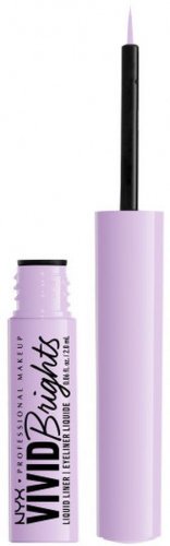 NYX Professional Makeup - VIVID BRIGHTS - MATTE LIQUID EYELINER - Matowy tusz do kresek z pędzelkiem - 2 ml - 07 - LILAC LINK