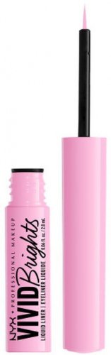NYX Professional Makeup - VIVID BRIGHTS - MATTE LIQUID EYELINER - Matowy tusz do kresek z pędzelkiem - 2 ml - 09 - SNEAKY PINK