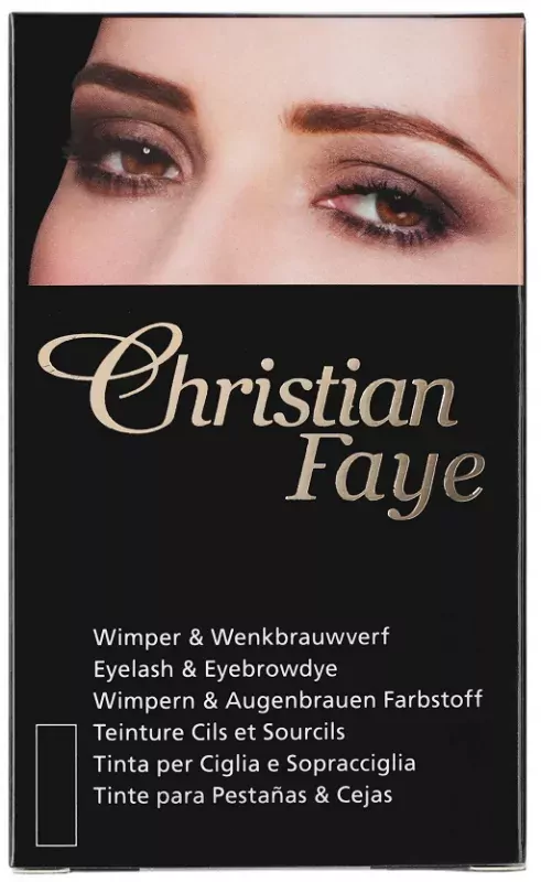 Краска для ресниц и бровей Christian Faye Eyelash & Eyebrow Dye, оттенок Black, 10 мл