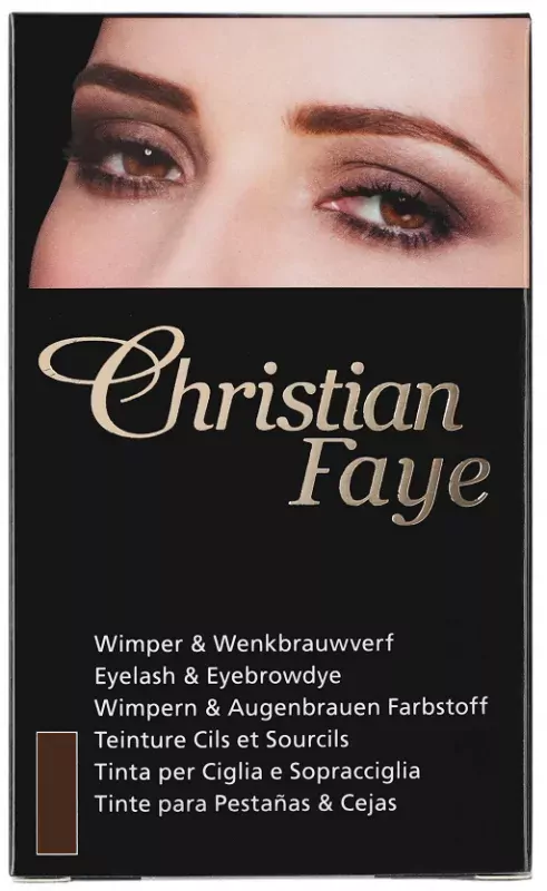 Краска для ресниц и бровей Christian Faye Eyelash & Eyebrow Dye, оттенок Brown, 10 мл