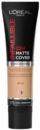 L'Oréal - INFAILLIBLE 32H MATTE COVER - Matowy podkład do twarzy - SPF25 - 30 ml  - 175 COOL UNDERTONE