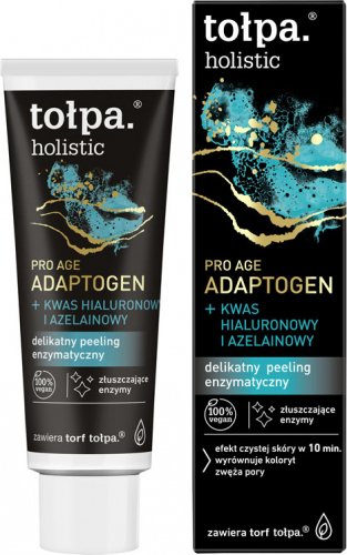 Tołpa - Holistic - Pro Age Adaptogen + Hyaluronic and Azelaic Acid - Delicate Enzyme Face Peeling - 40 ml