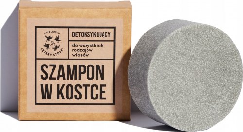 Mydlarnia Cztery Szpaki - Detoxifying shampoo for all hair types in a bar - 75 g