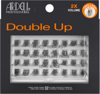 ARDELL - Double Up -  Increased Volume Eyelashes - KNOTTED FLARE TRIOS - LONG BLACK - KNOTTED FLARE TRIOS - LONG BLACK