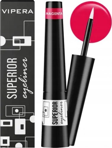 VIPERA - SUPERIOR VIVA EYELINER - Wodoodporny eyeliner w płynie - 3 ml - 13 MAGENTA