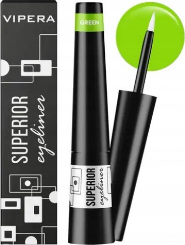 VIPERA - SUPERIOR VIVA EYELINER - Wodoodporny eyeliner w płynie - 3 ml - 11 GREEN