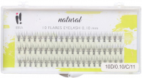 Ibra - ,,NATURALS'' FLARES EYELASH - Fake eyelash clusters - 10D/ 0.10/ C/ 11 mm - 10D/ 0.10/ C/ 11 mm