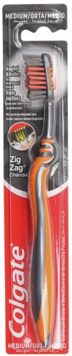 Colgate - Zig Zag Charcoal - Toothbrush - Szczoteczka do zębów - Medium